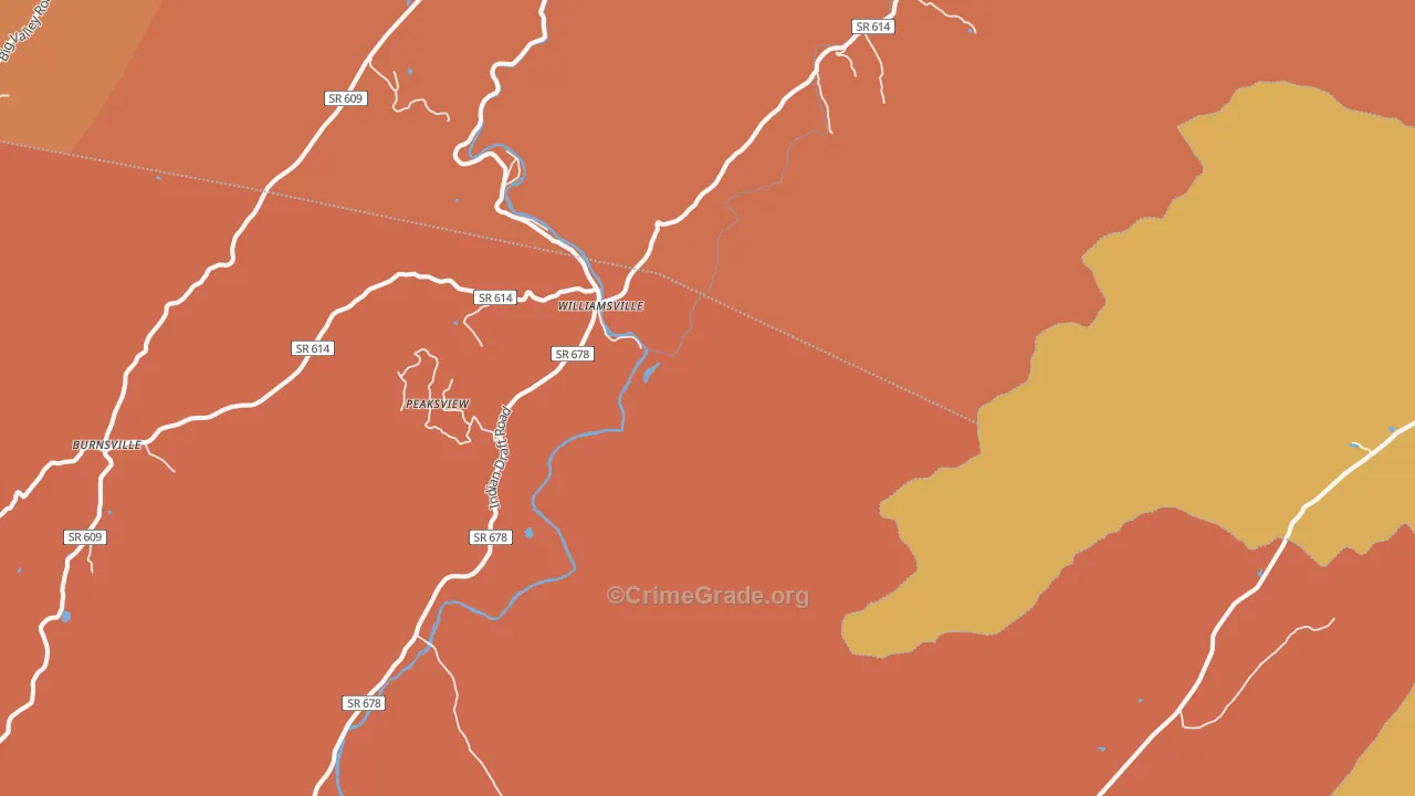 Patna, VA Map of Murder Rates