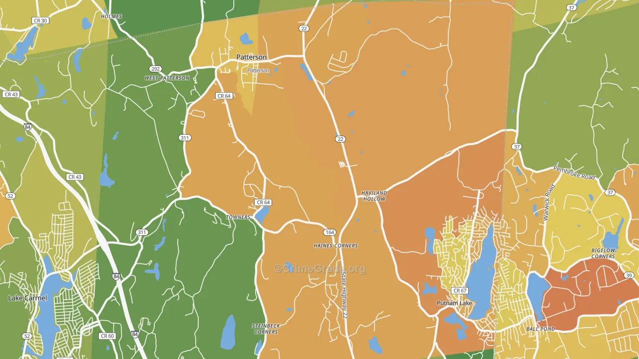 Patterson, NY Map of Murder Rates