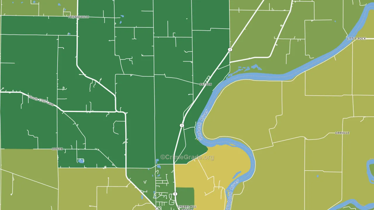 Patton, IL Map of Murder Rates