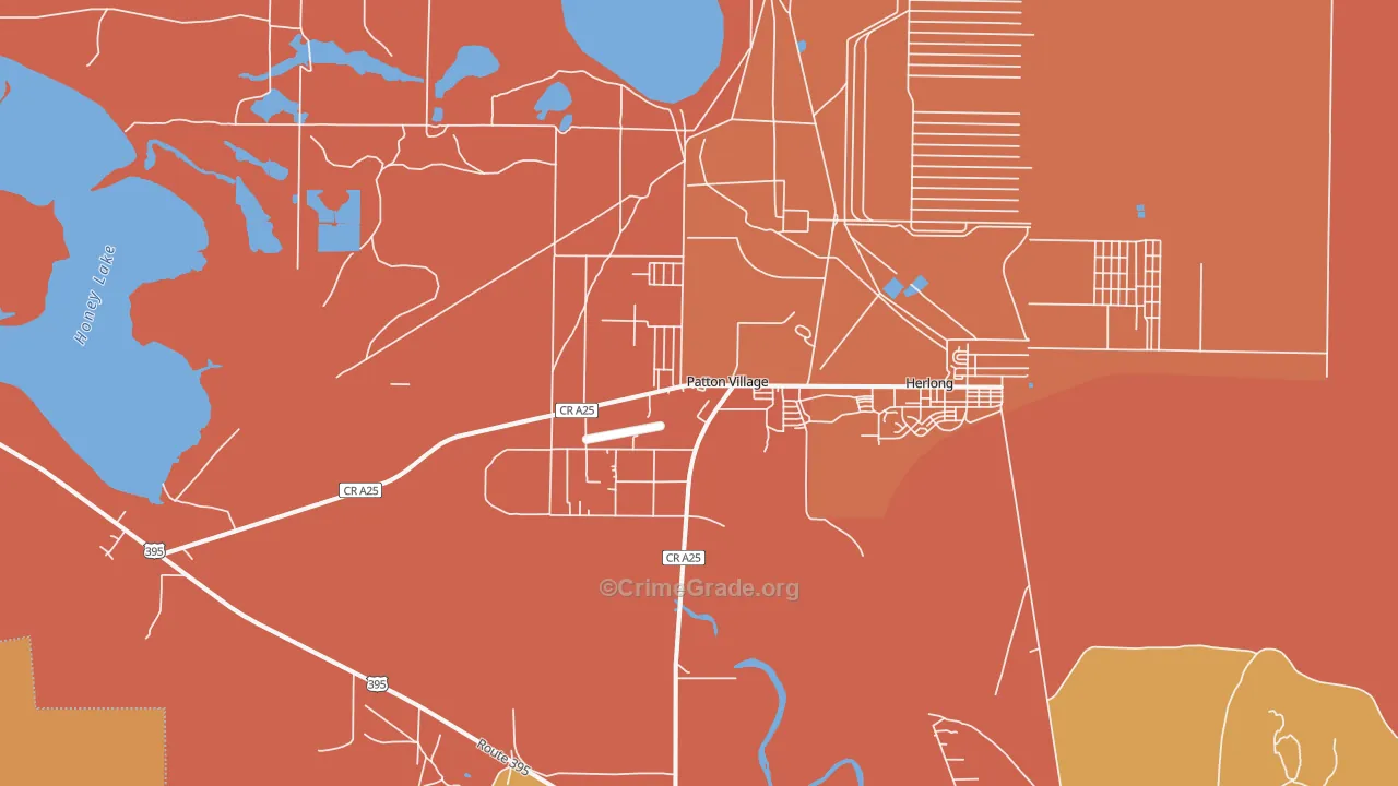 Patton Village, CA Map of Murder Rates