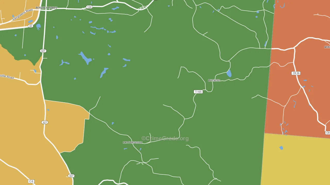 Pattonville, OH Map of Murder Rates