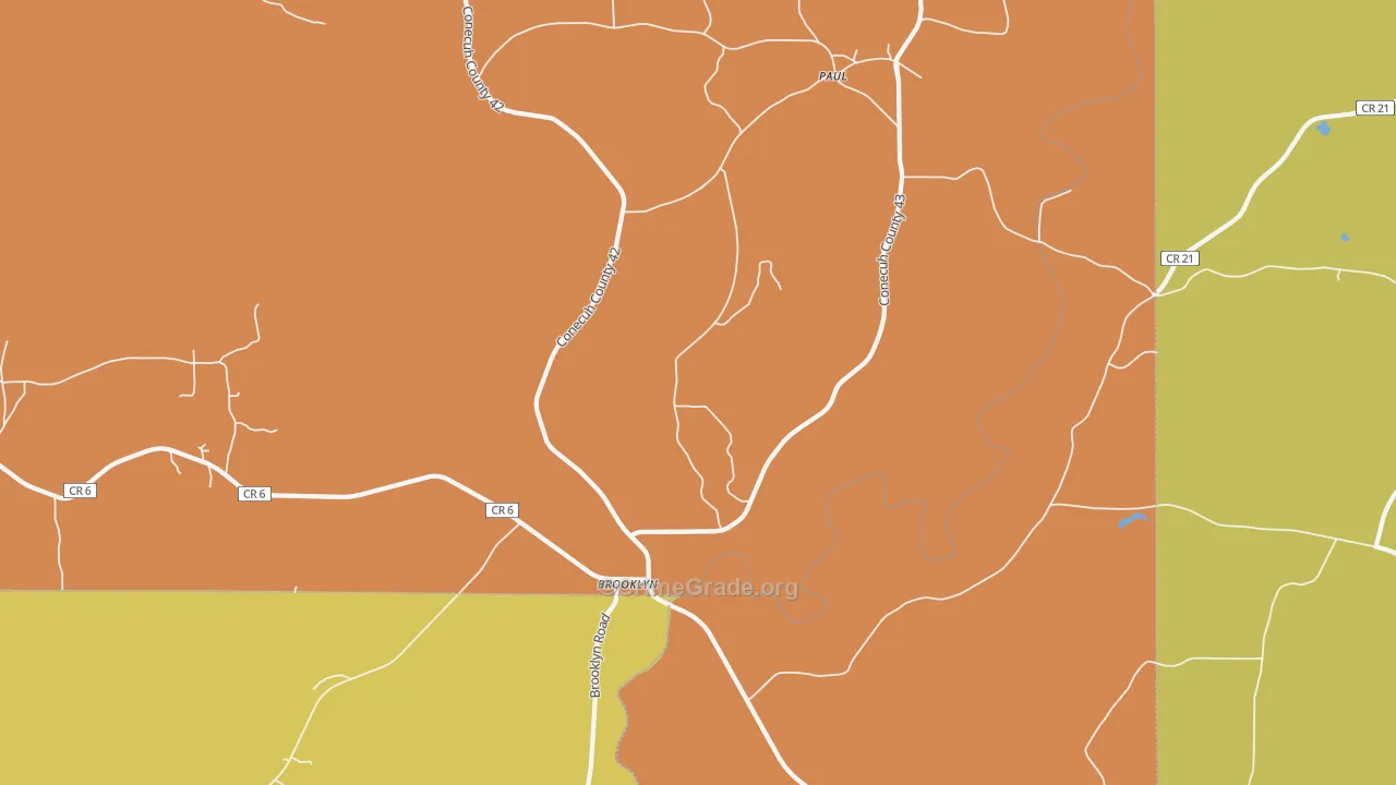 Paul, AL Map of Murder Rates