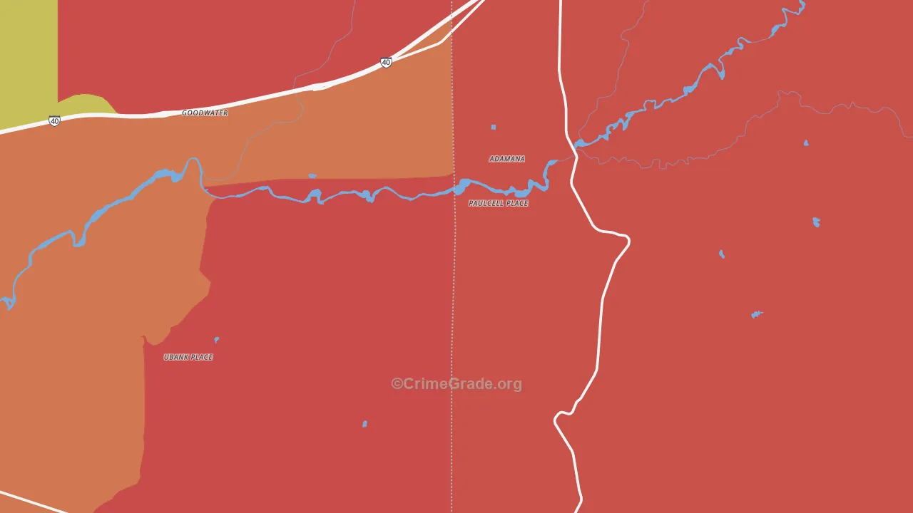 Paulcell Place, AZ Map of Murder Rates