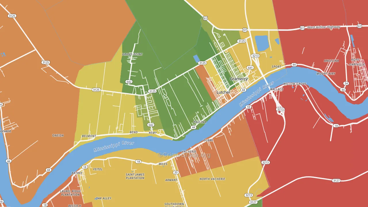 Paulina, LA Map of Murder Rates