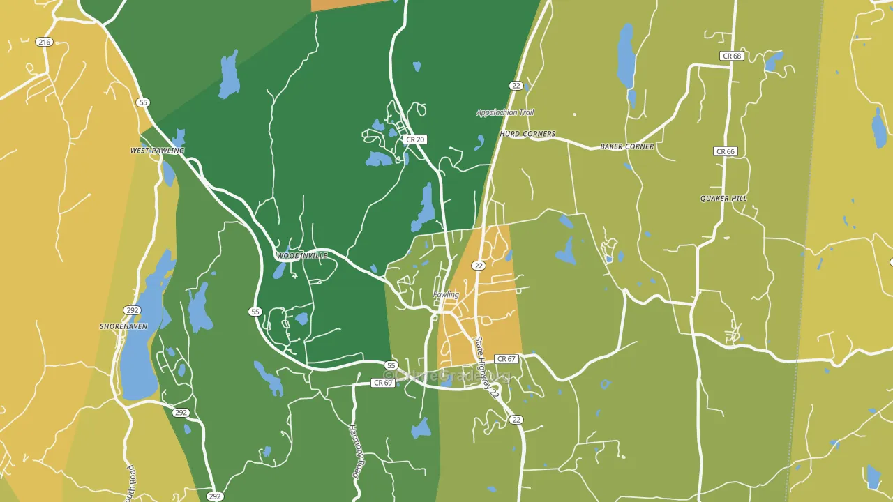 Pawling, NY Map of Murder Rates