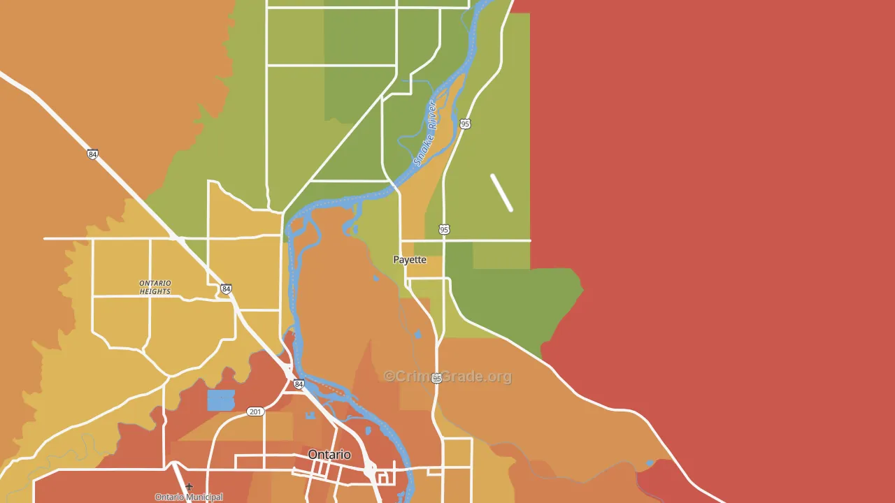 Payette, ID Map of Murder Rates
