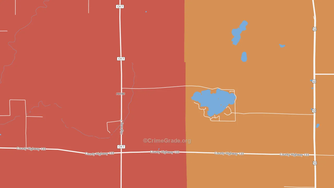Payne, MN Map of Murder Rates