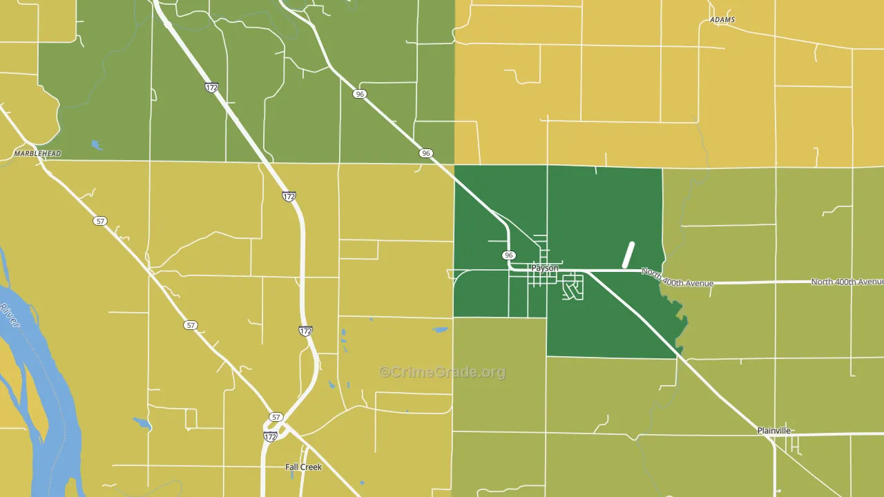 Payson, IL Map of Murder Rates