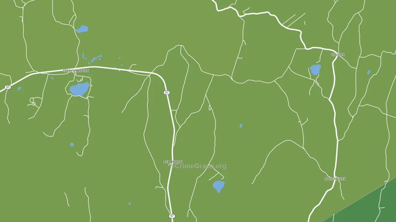 Peabrook, NY Map of Murder Rates