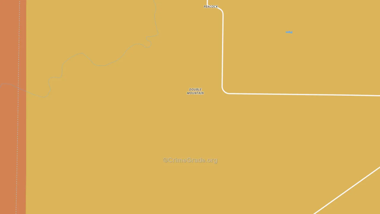 Peacock, TX Map of Murder Rates