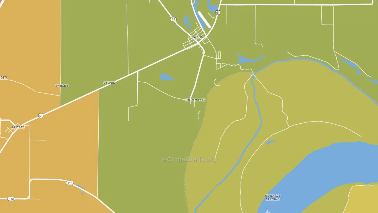 Pecan Point, AR Map of Murder Rates