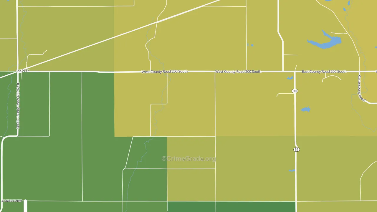 Pecksburg, IN Map of Murder Rates