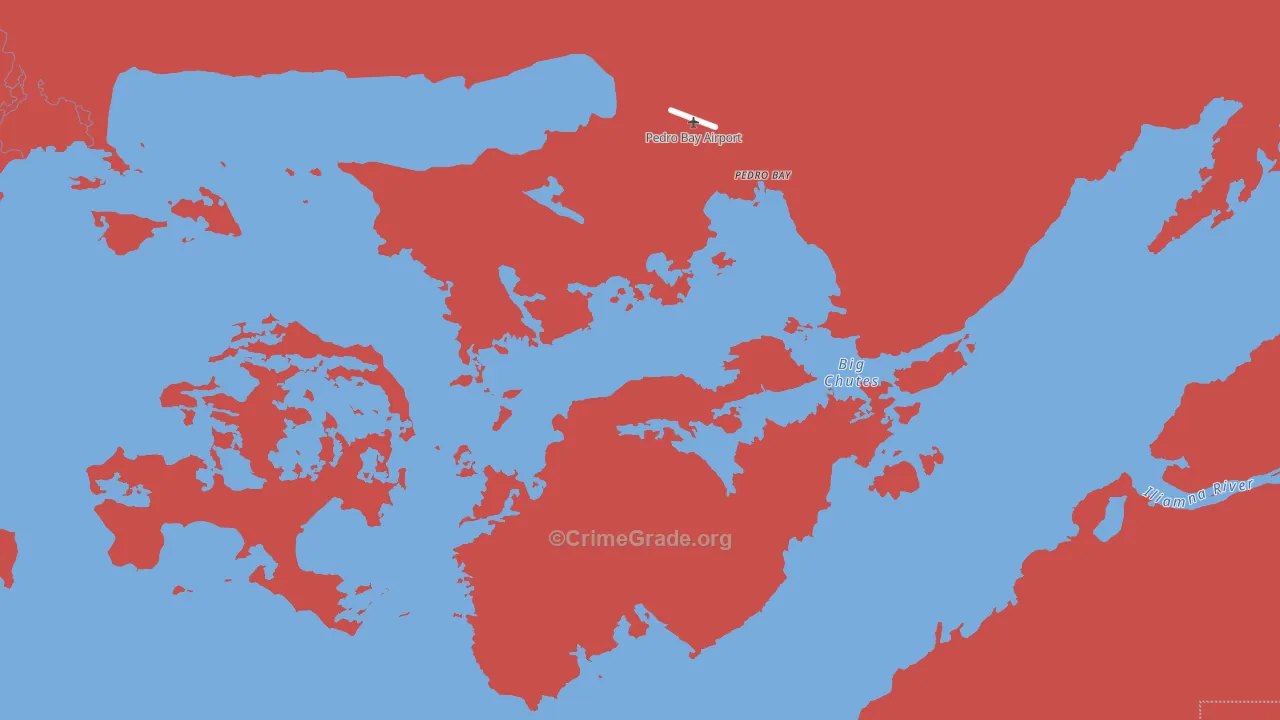 Pedro Bay, AK Map of Murder Rates