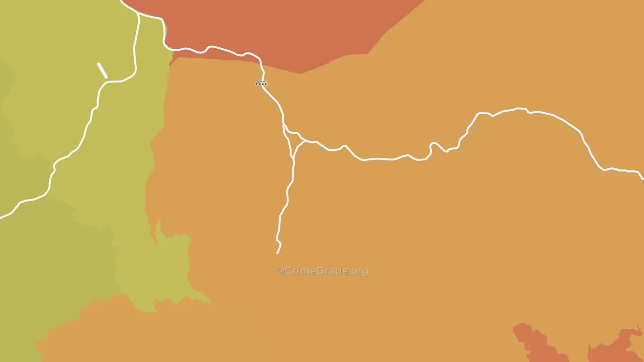 Peel, OR Map of Murder Rates