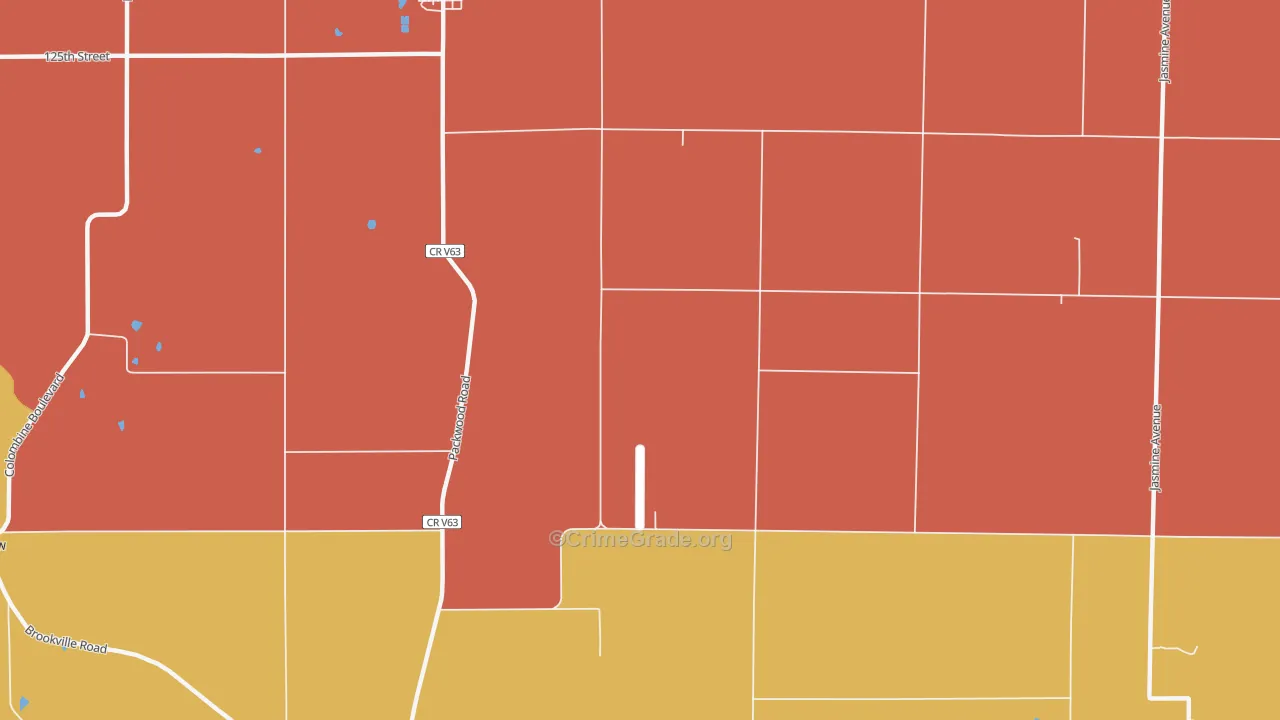 Pekin, IA Map of Murder Rates