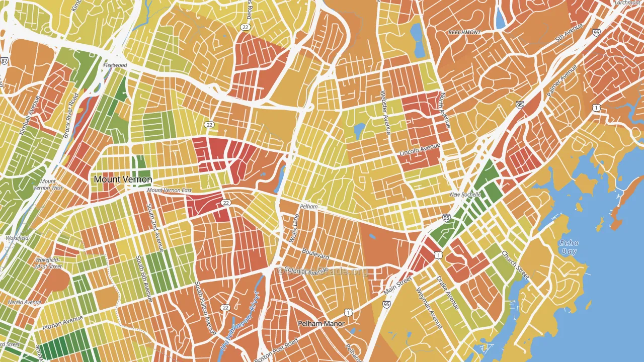 Pelham, NY Map of Murder Rates
