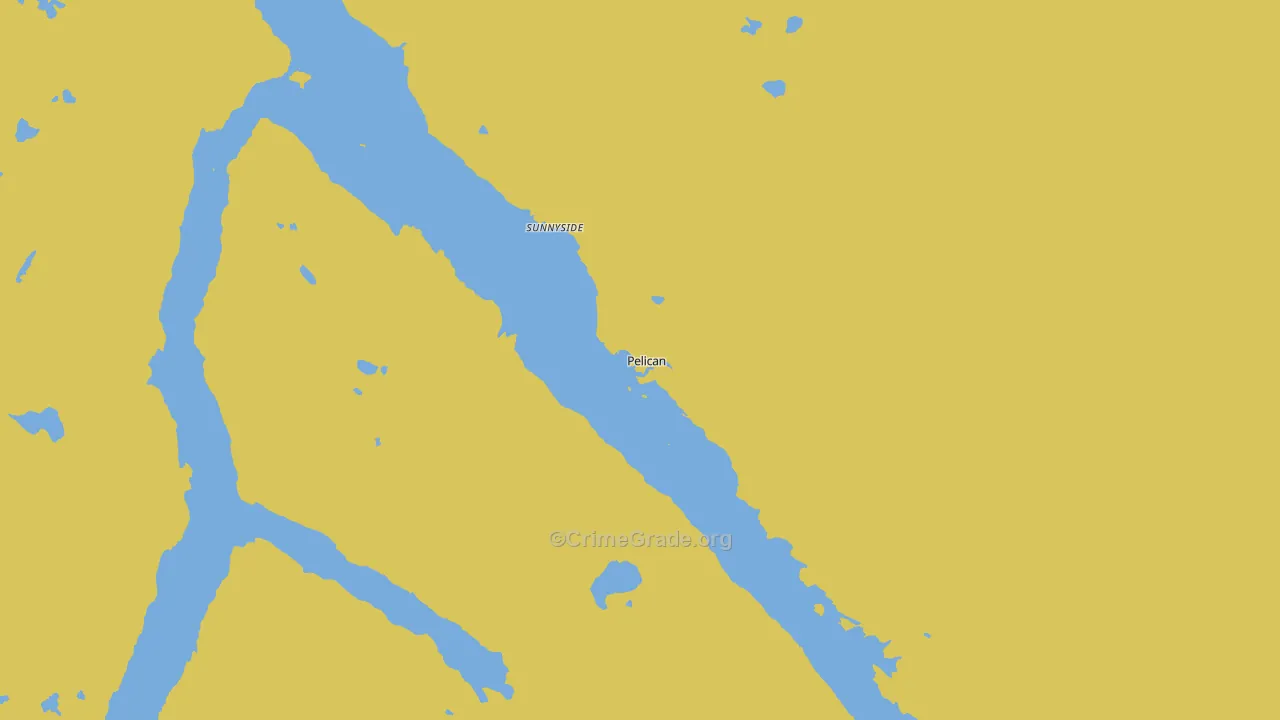 Pelican, AK Map of Murder Rates