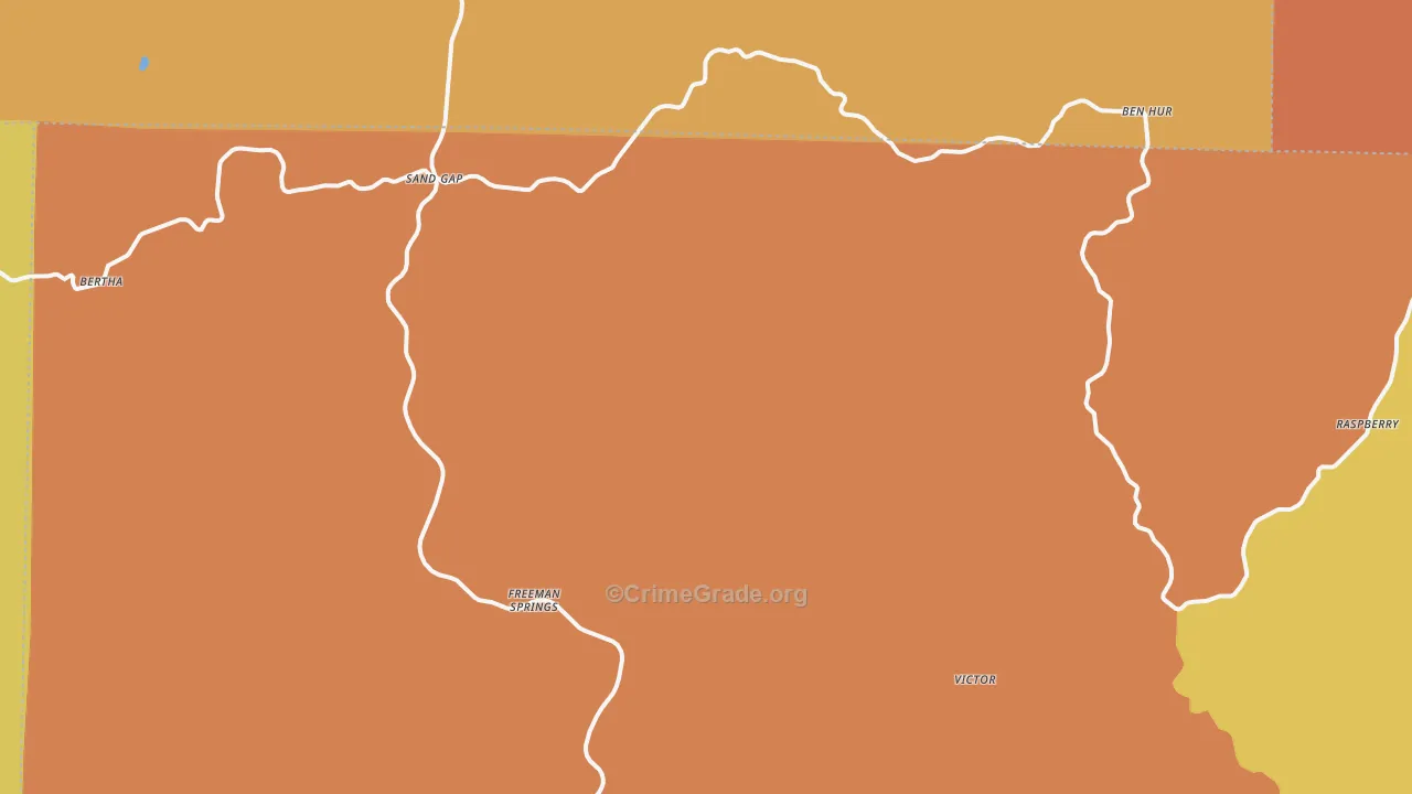 Pelsor, AR Map of Murder Rates