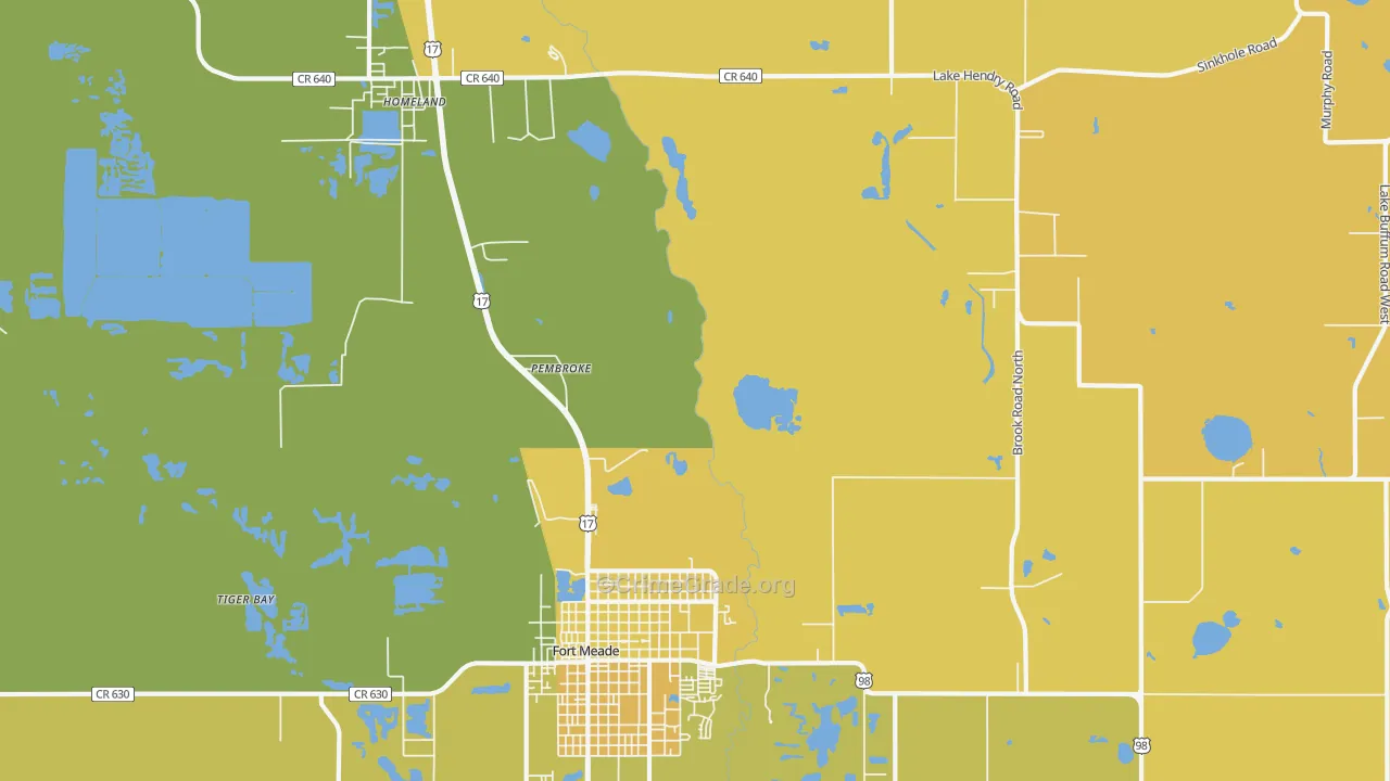 Pembroke, FL Map of Murder Rates