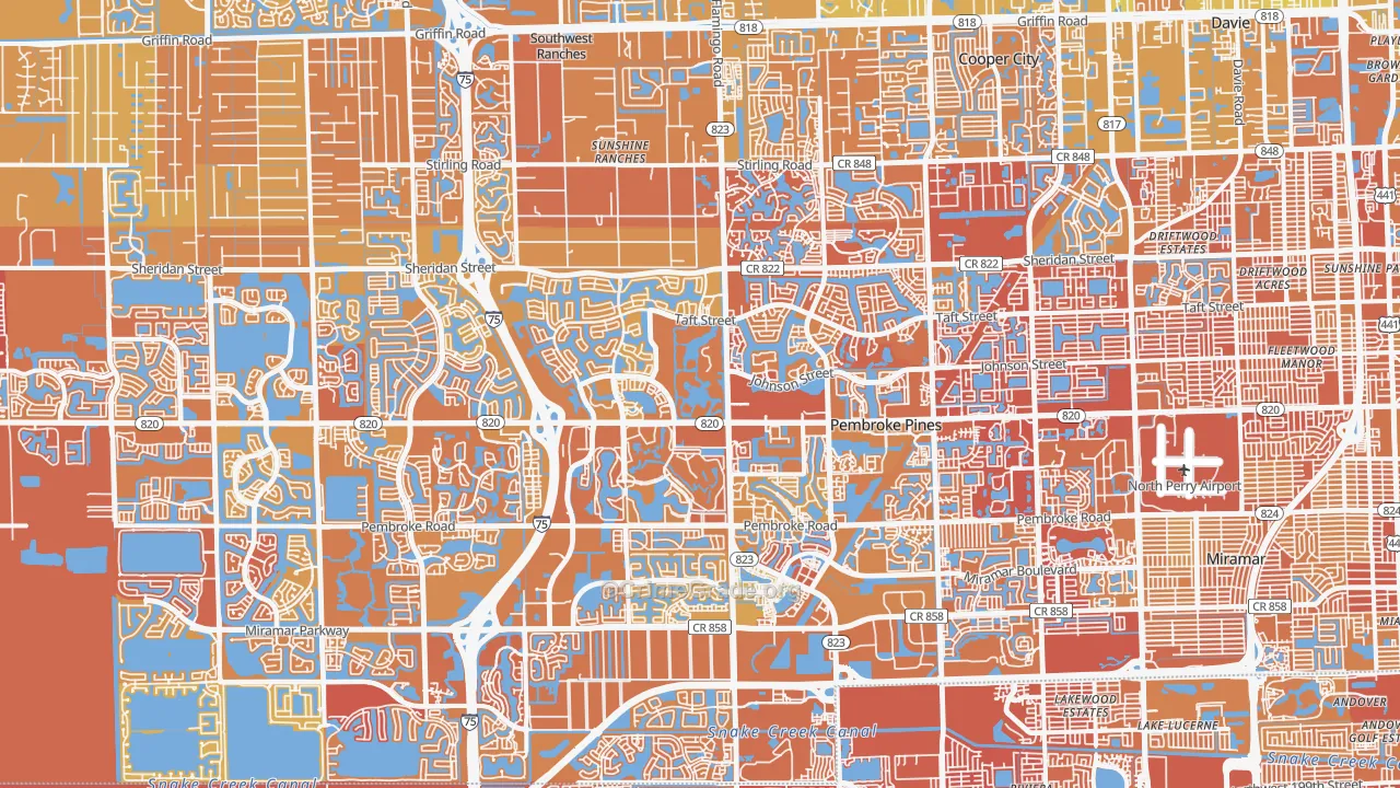 Pembroke Pines, FL Map of Murder Rates