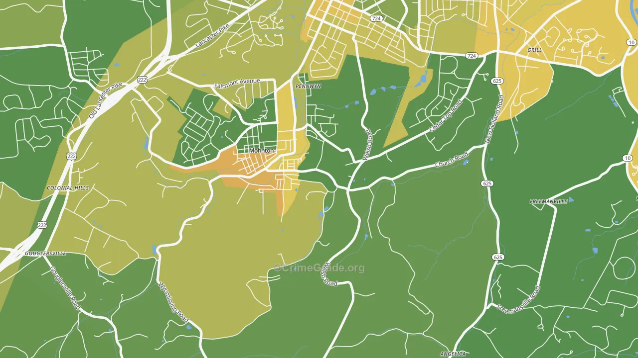 Pennwyn, PA Map of Murder Rates