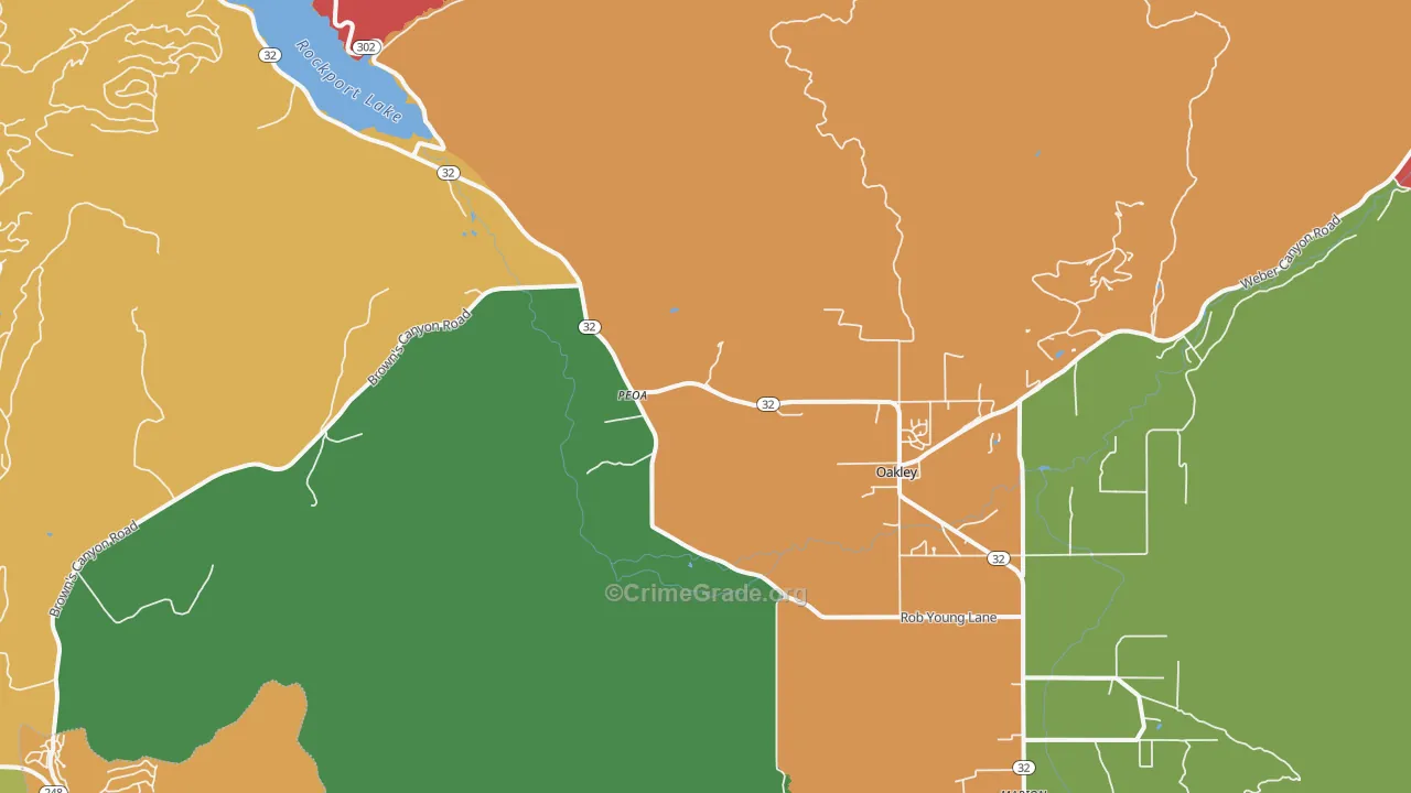 Peoa, UT Map of Murder Rates