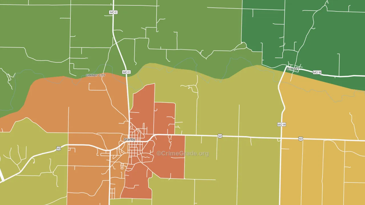Pepsin, MO Map of Murder Rates