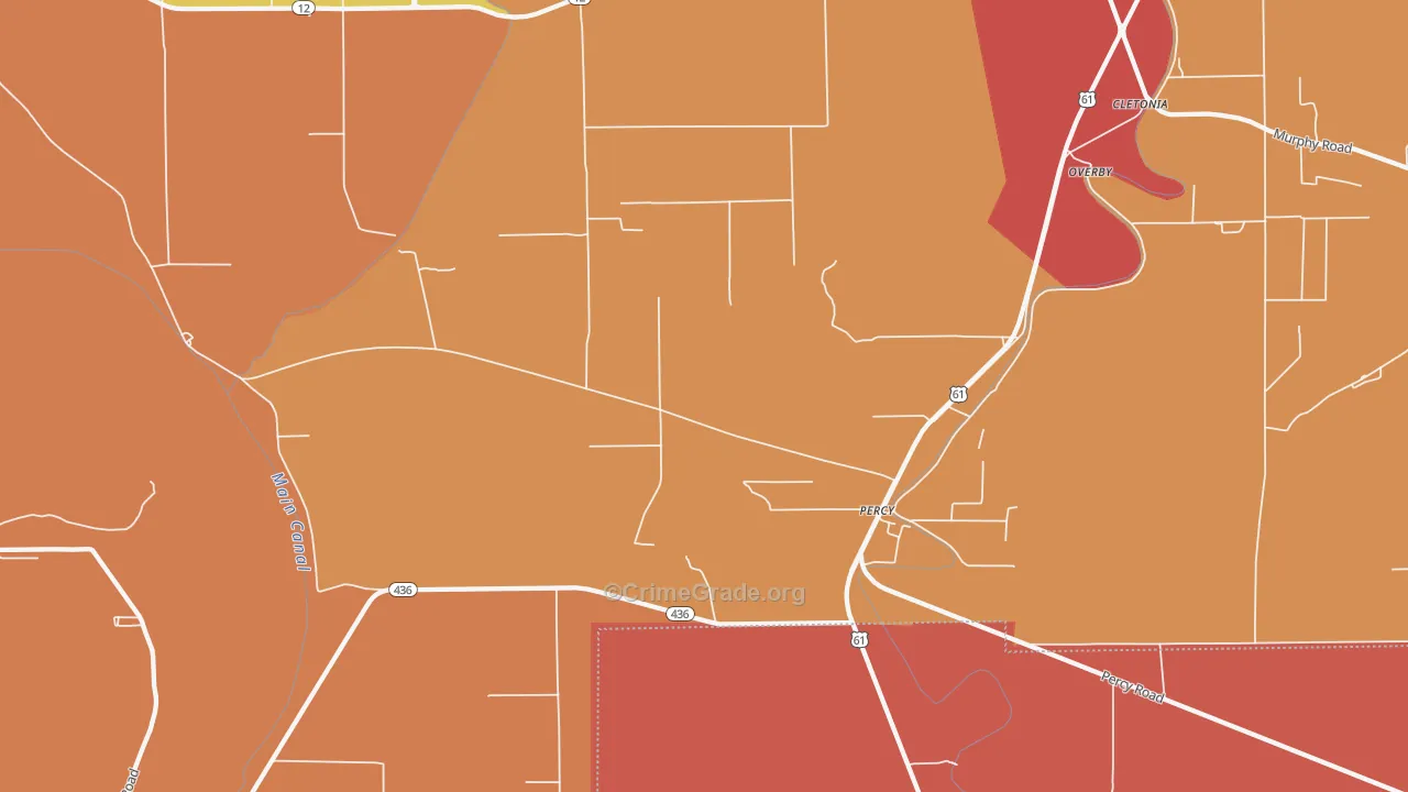Percy, MS Map of Murder Rates
