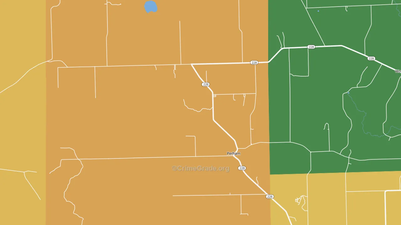 Perham, ME Map of Murder Rates