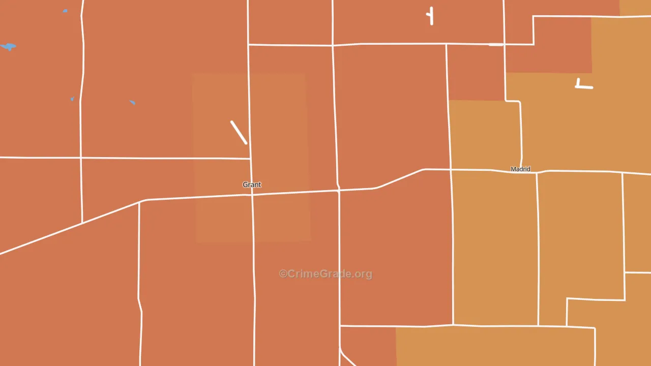 Perkins County, NE Map of Murder Rates