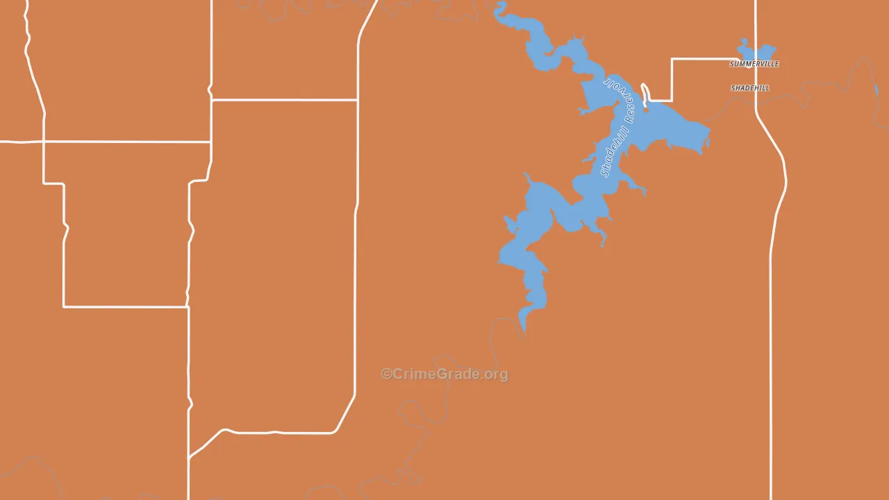 Perkins County, SD Map of Murder Rates