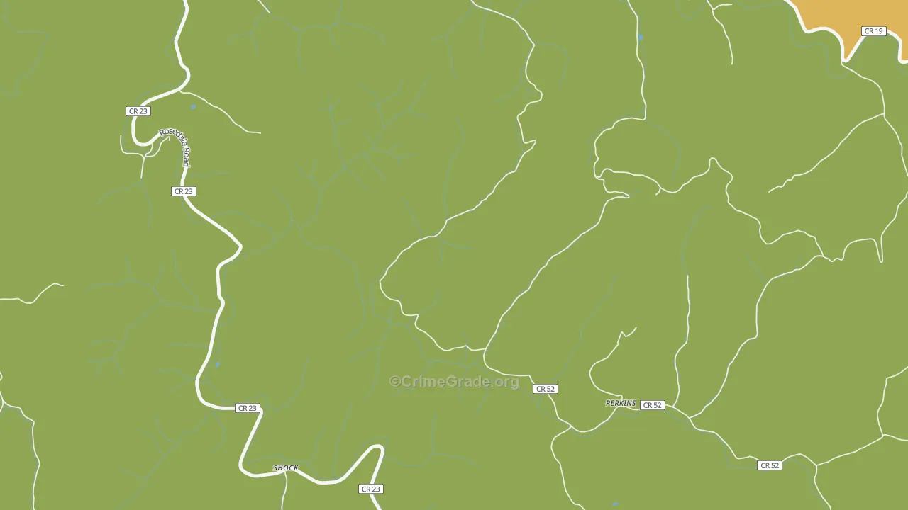 Perkins, WV Map of Murder Rates