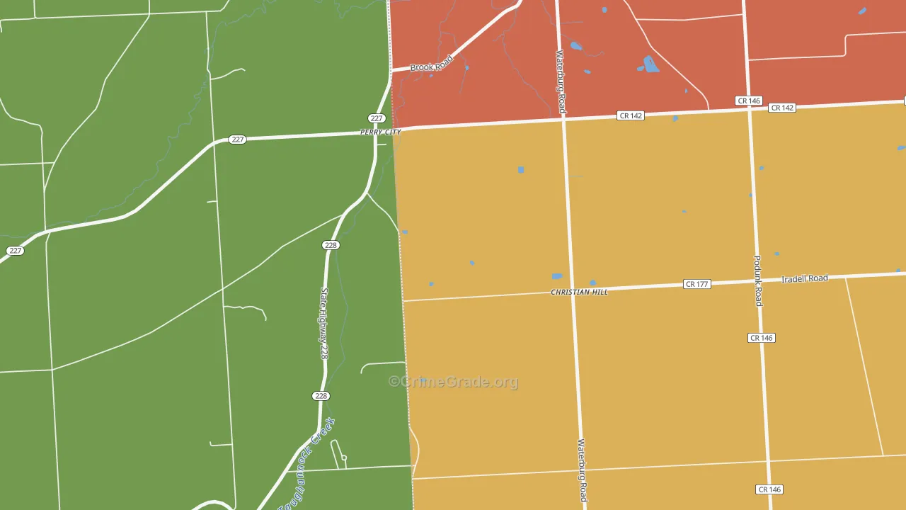 Perry City, NY Map of Murder Rates