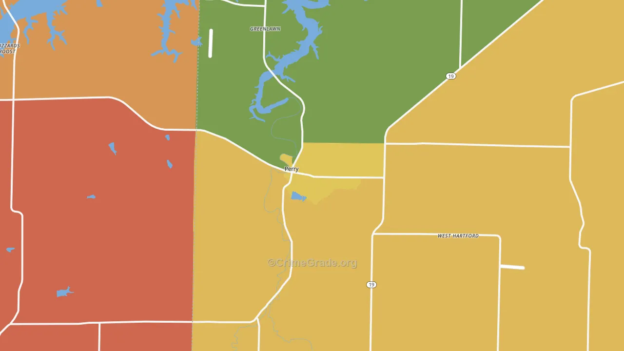 Perry, MO Map of Murder Rates