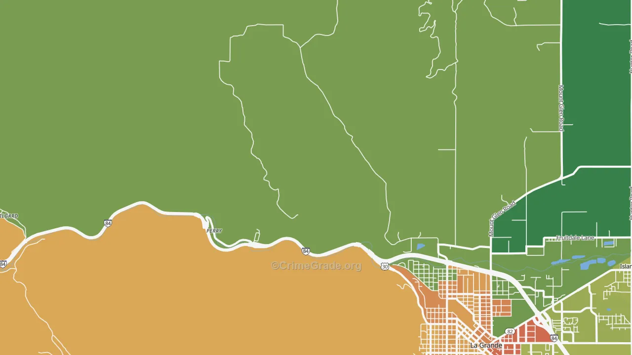 Perry, OR Map of Murder Rates