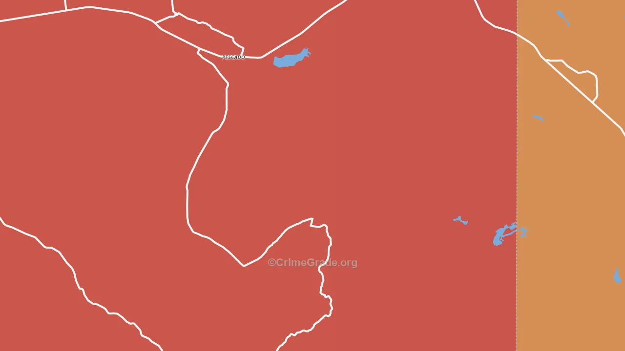 Pescado, NM Map of Murder Rates
