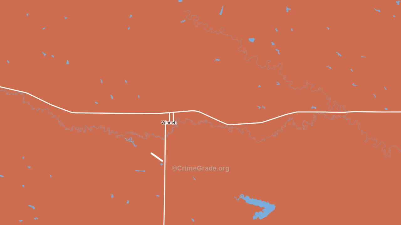 Petroleum County, MT Map of Murder Rates