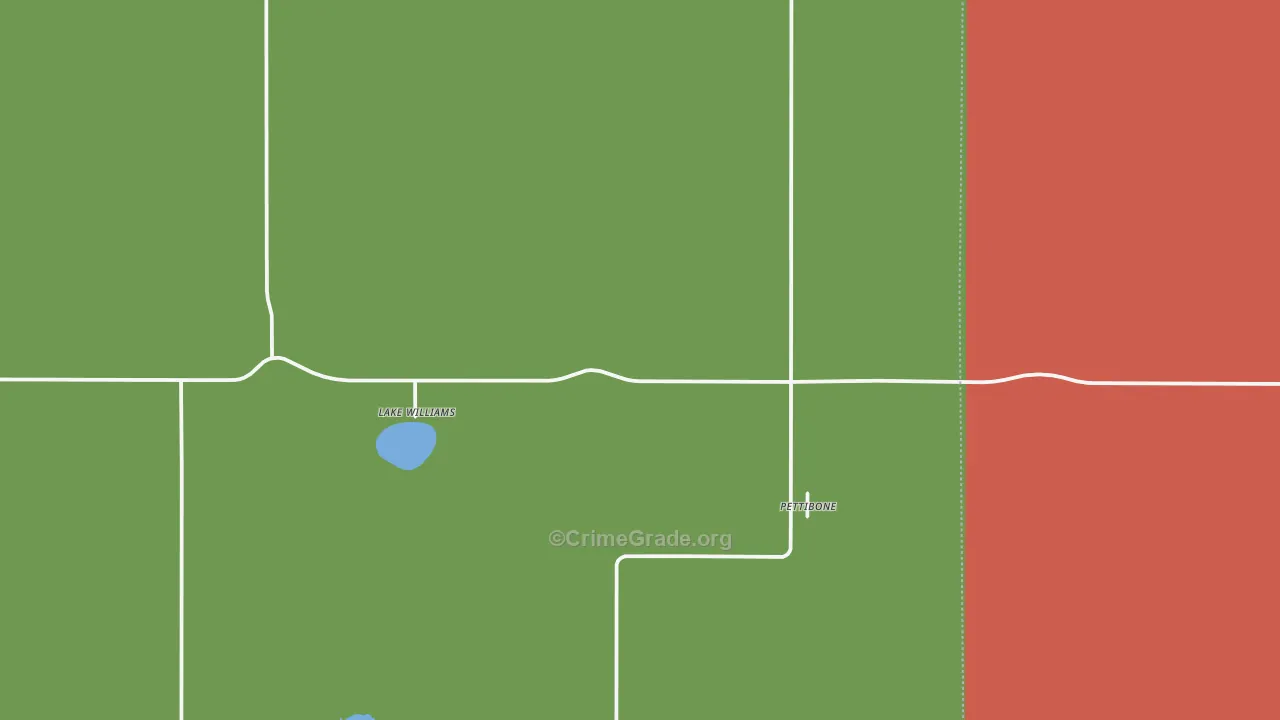 Pettibone, ND Map of Murder Rates