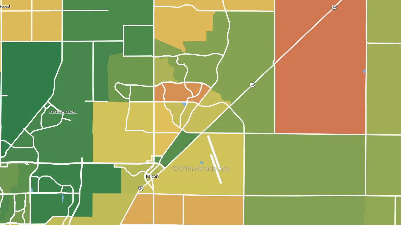 Peyton, CO Map of Murder Rates