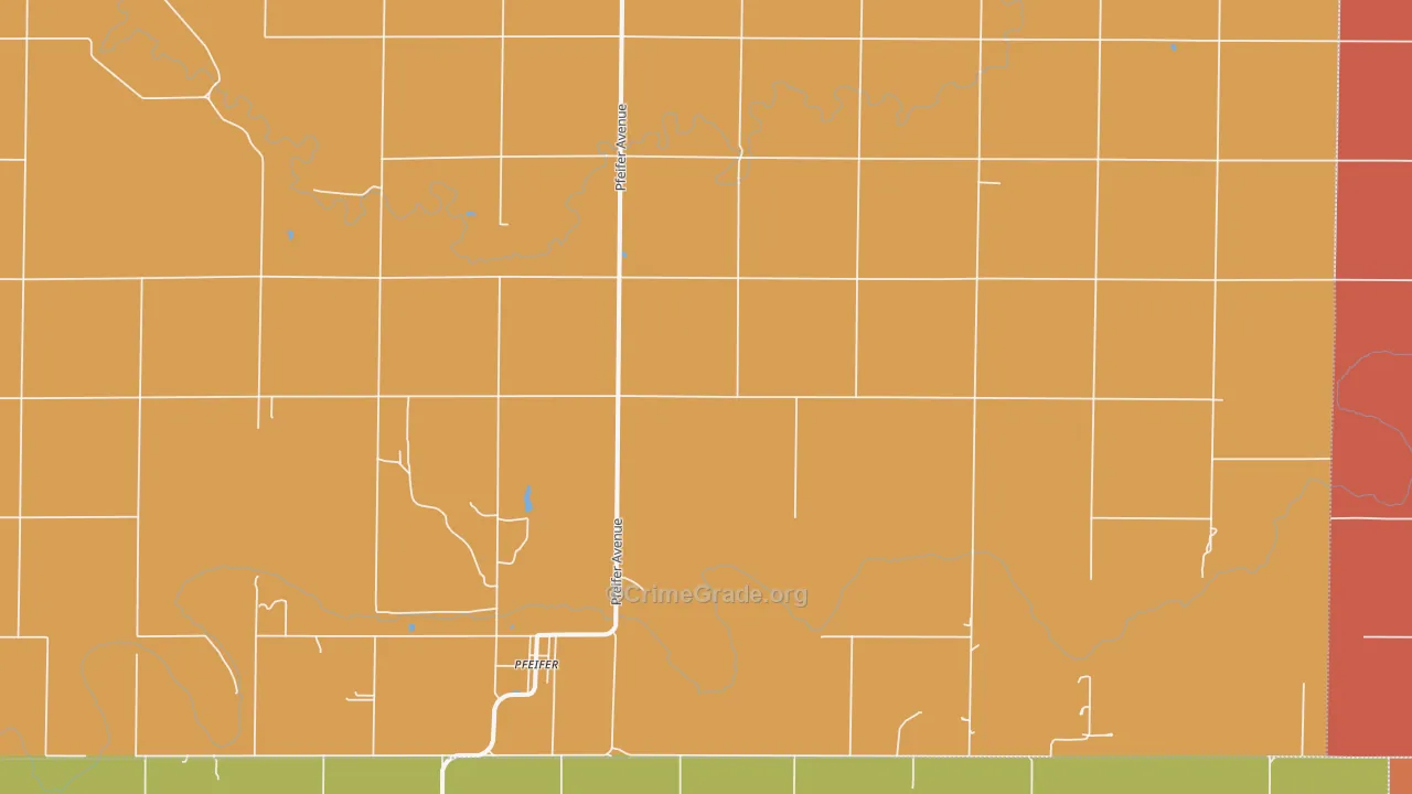 Pfeifer, KS Map of Murder Rates