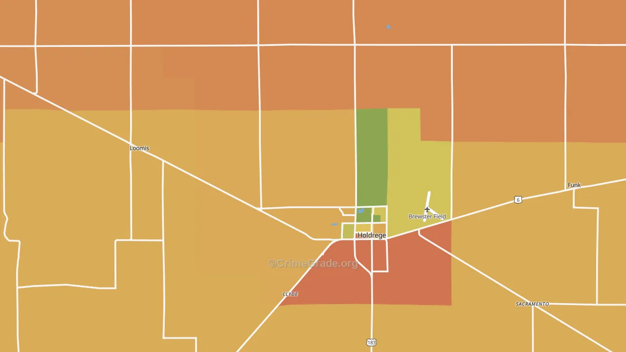 Phelps County, NE Map of Murder Rates