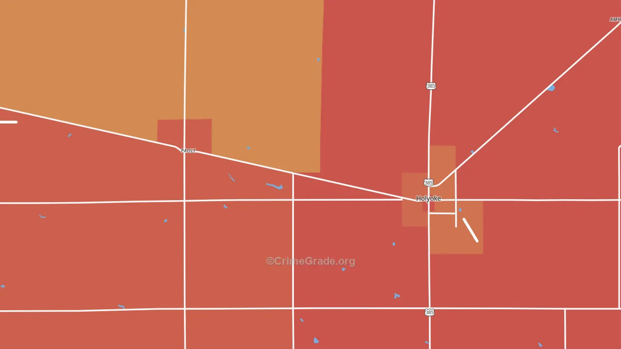 Phillips County, CO Map of Murder Rates