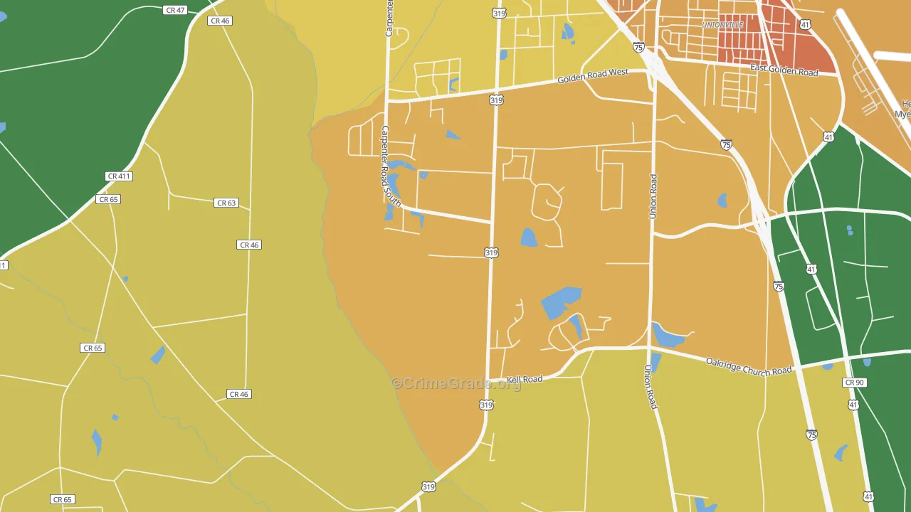 Phillipsburg, GA Map of Murder Rates