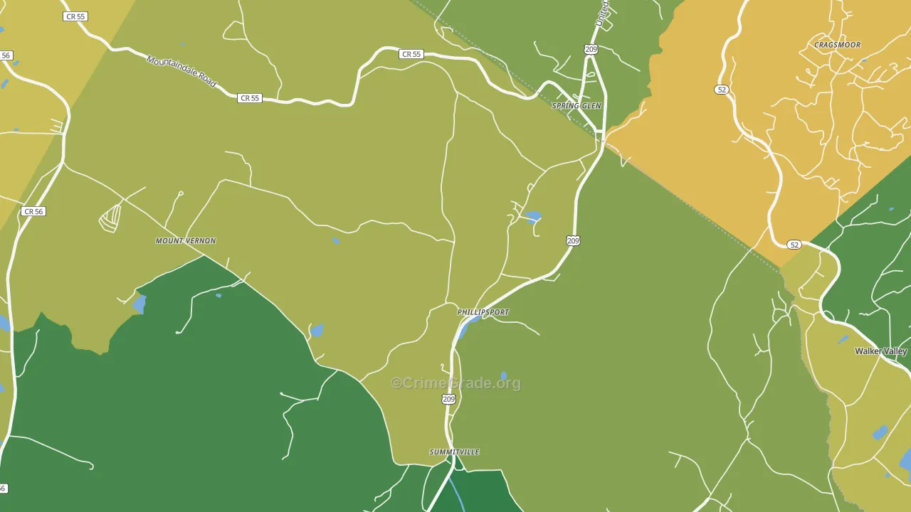 Phillipsport, NY Map of Murder Rates