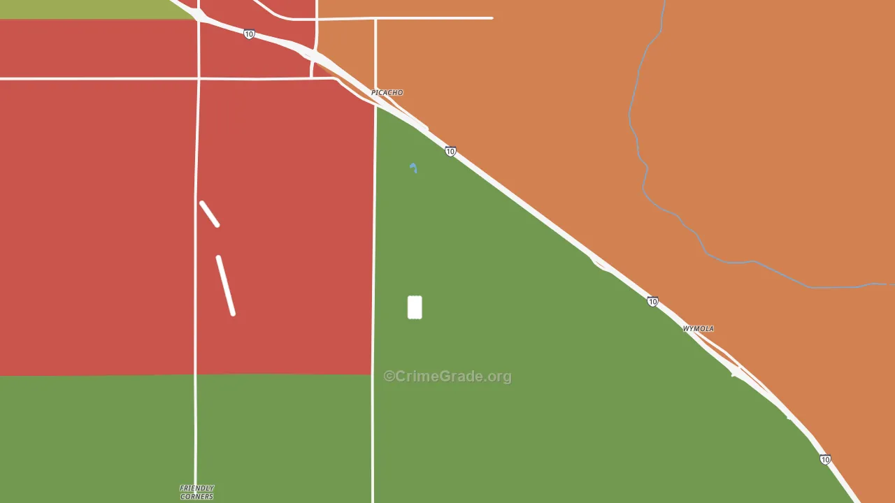 Picacho, AZ Map of Murder Rates