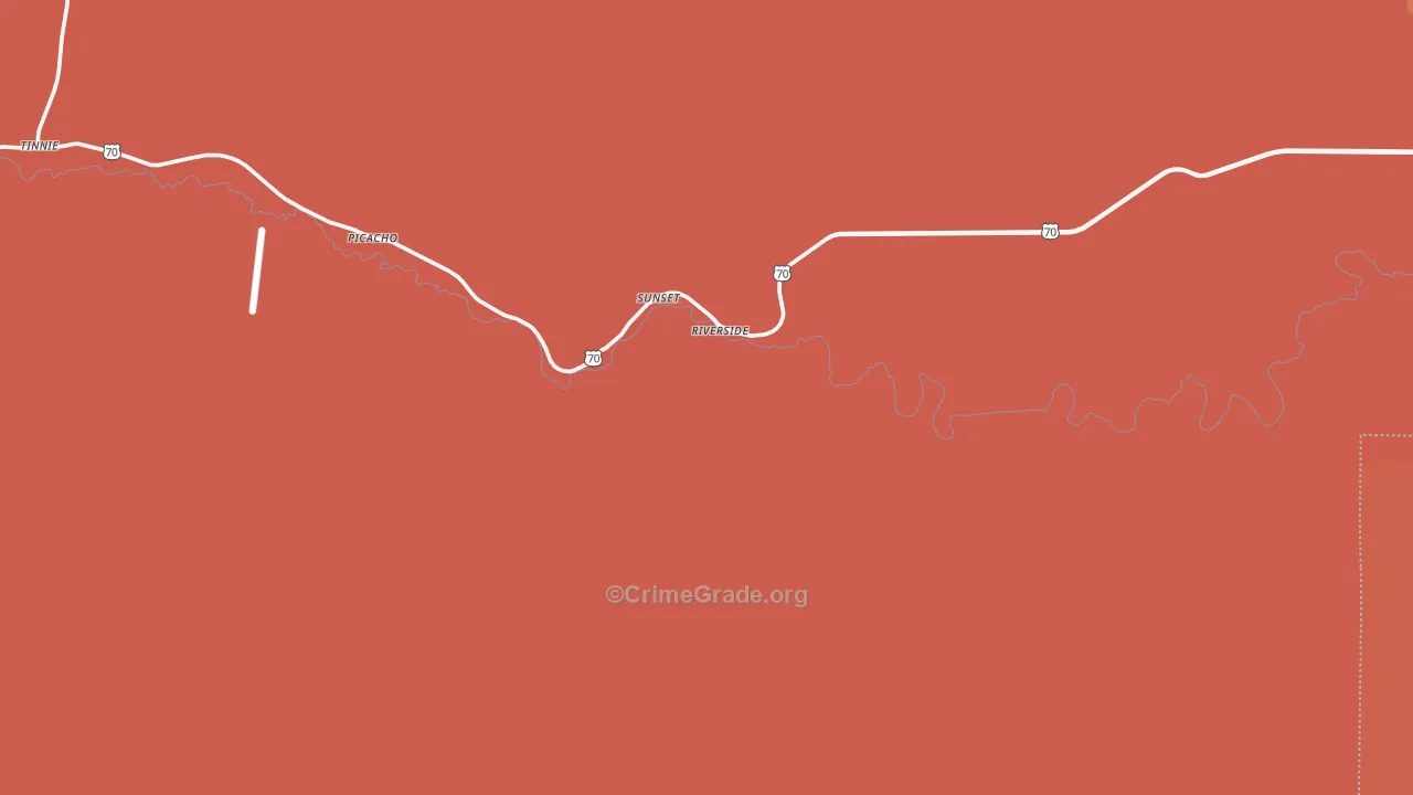 Picacho, NM Map of Murder Rates