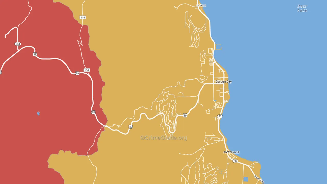 Pickelville, UT Map of Murder Rates