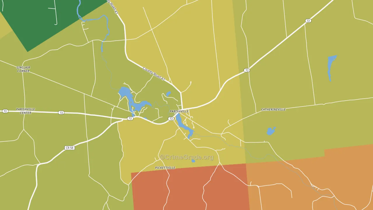 Pickettville, NY Map of Murder Rates