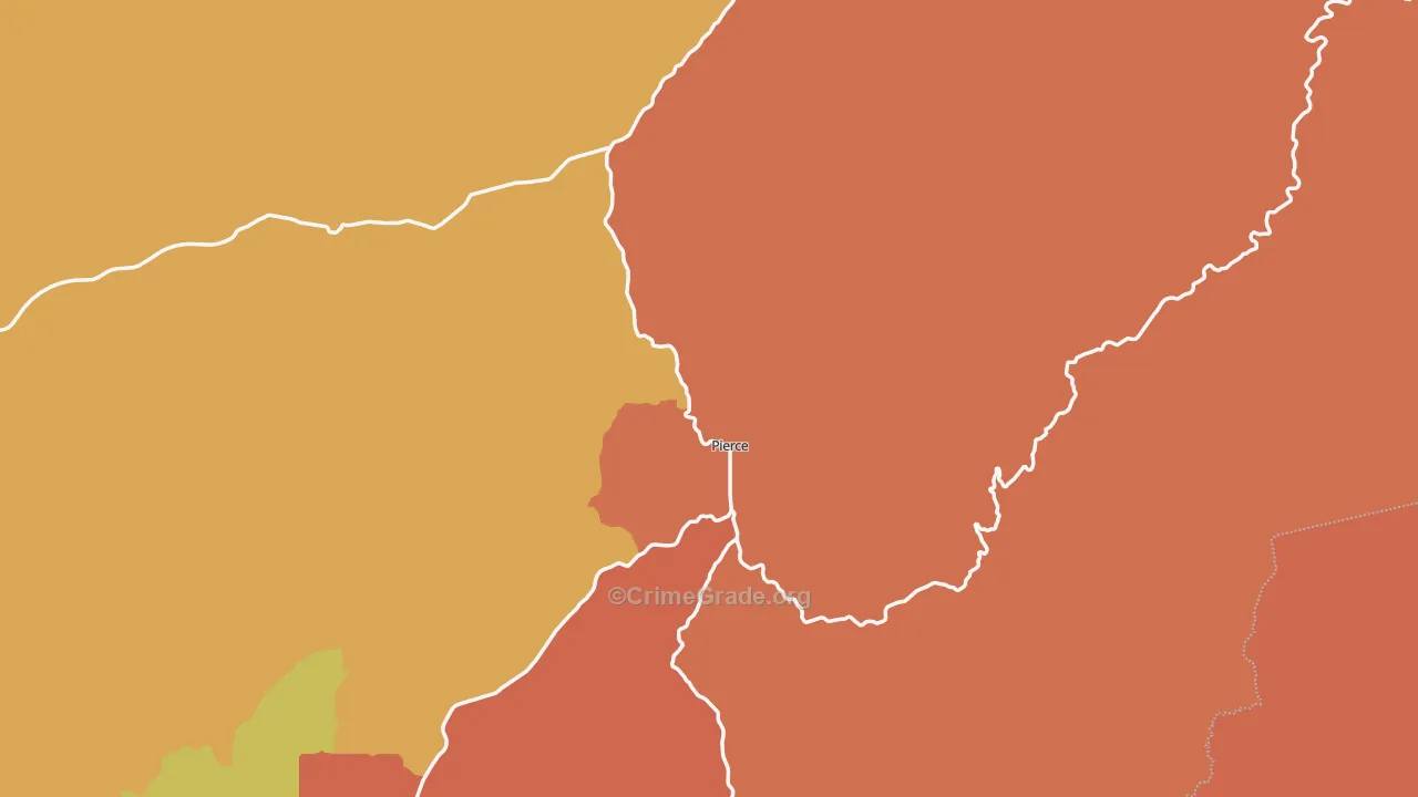 Pierce, ID Map of Murder Rates