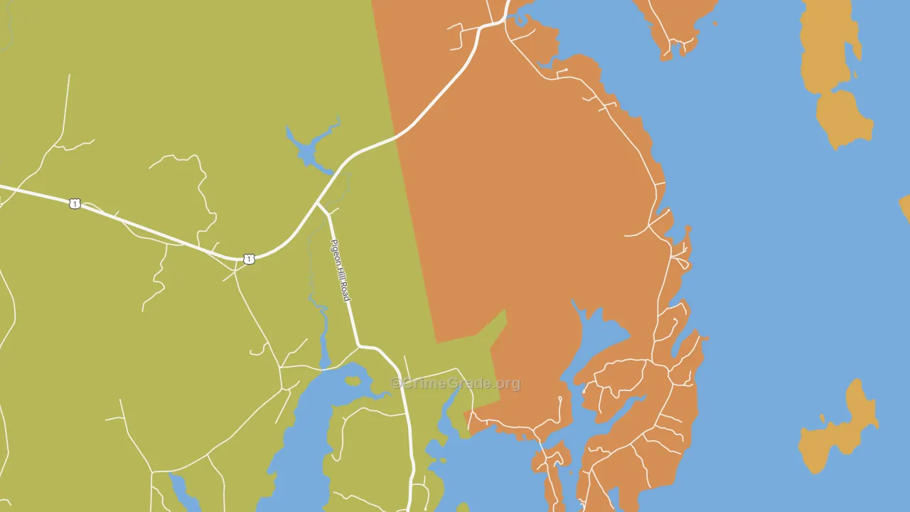 Pigeon Hill, ME Map of Murder Rates